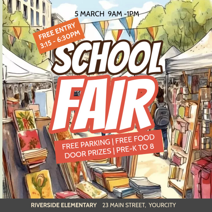Fair Poster Examples school fair post Template | PosterMyWall