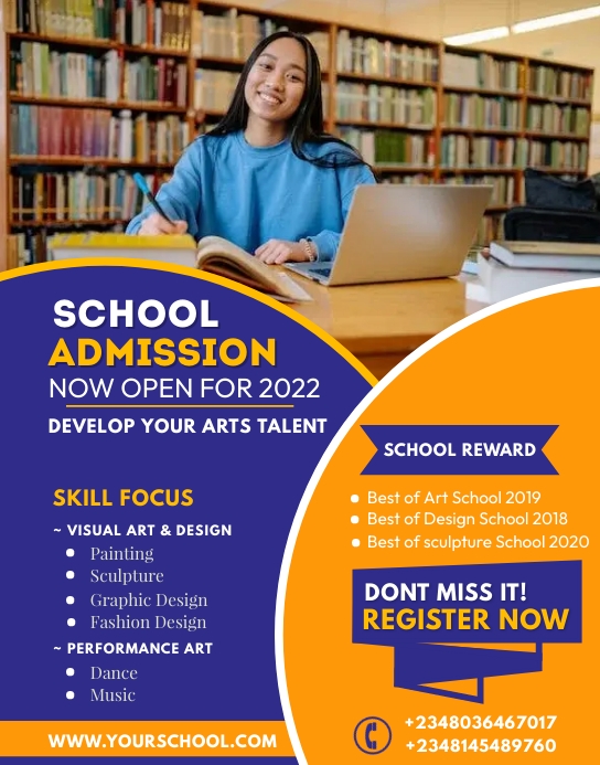 SCHOOL FLYER (17) Plakkaat/Muurbord template