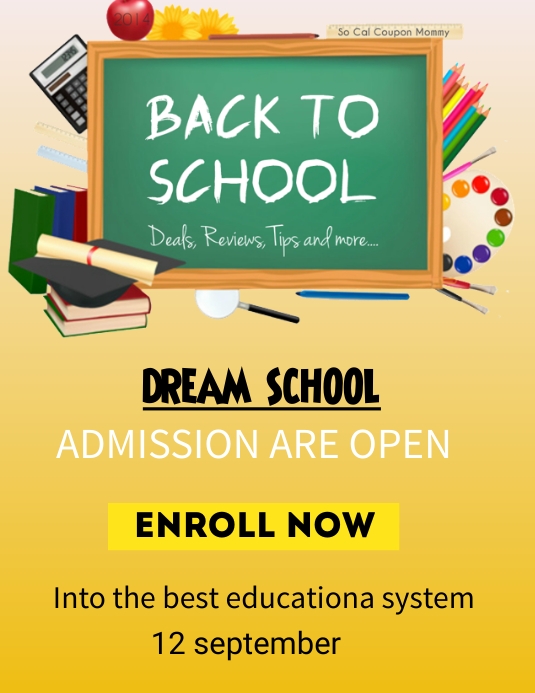 school flyer (2) template