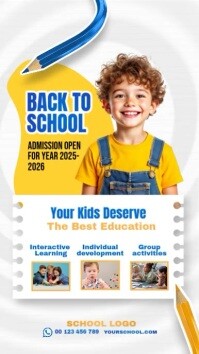 school flyer Instagram 快拍 template