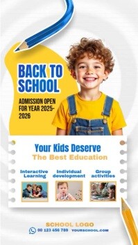 school flyer Instagram Story template