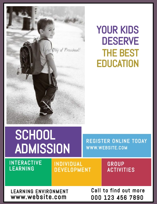 SCHOOL FLYER TEMPLATE