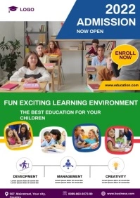 school flyer template A4