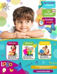 school flyers,scouts,school admissions Pamflet (Letter AS) template