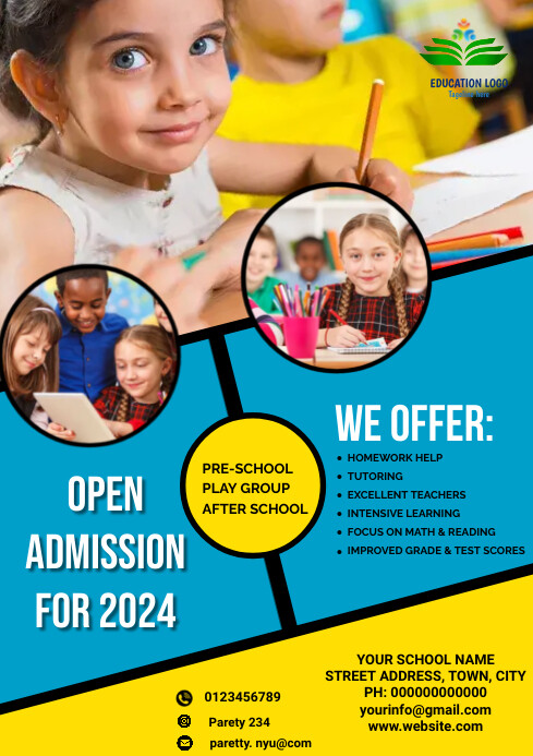 School Program Flyer Sample school flyers Template | PosterMyWall
