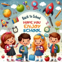 School For Kids Square (1:1) template