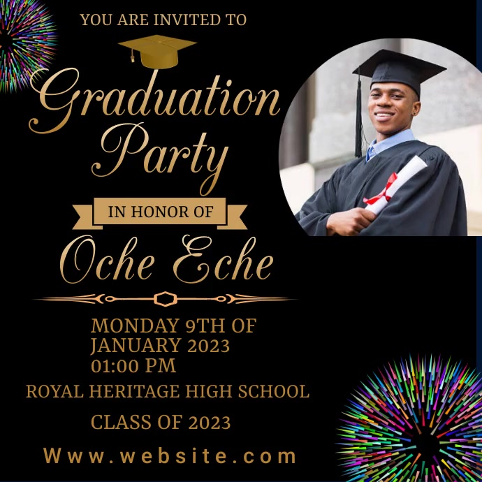Graduation Program Flyer High School Graduation Flyers