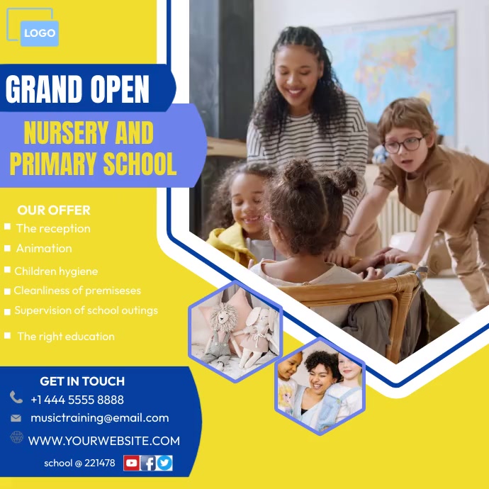 Grade R Open Day Poster school grand opening poster template | PosterMyWall
