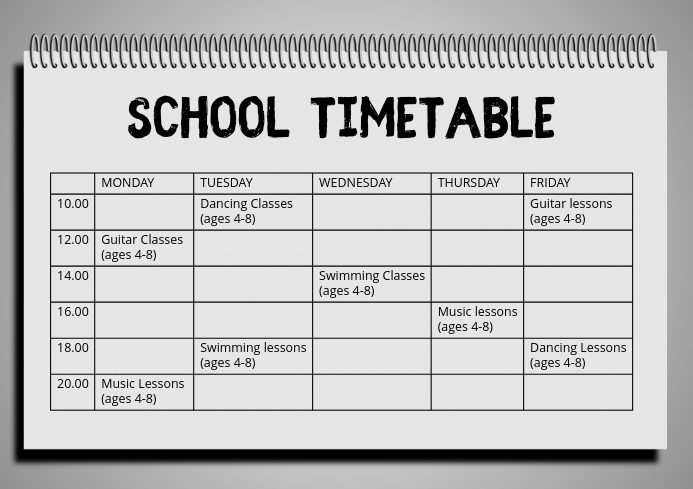 Schule Hobby Stundenplan Zeitplan Vorlage Vorlage Postermywall Schule Hobby Stundenplan Zeitplan Vorlage Vorlage Postermywall