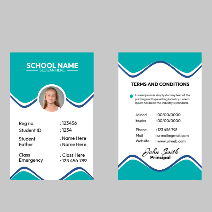 Copy of School Id | PosterMyWall