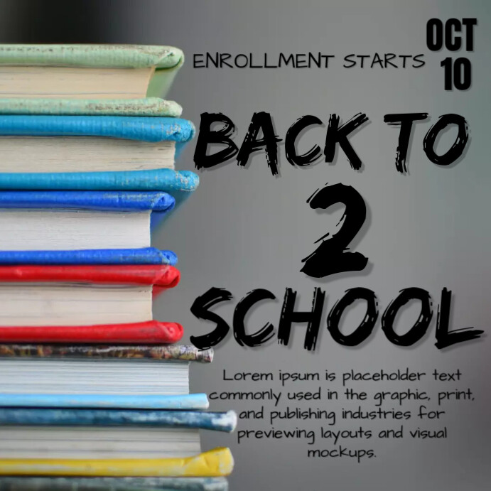 SCHOOL INSTA.C Instagram Post template