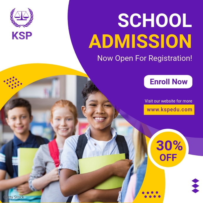 School/Institute Admission Post Banner Template | PosterMyWall