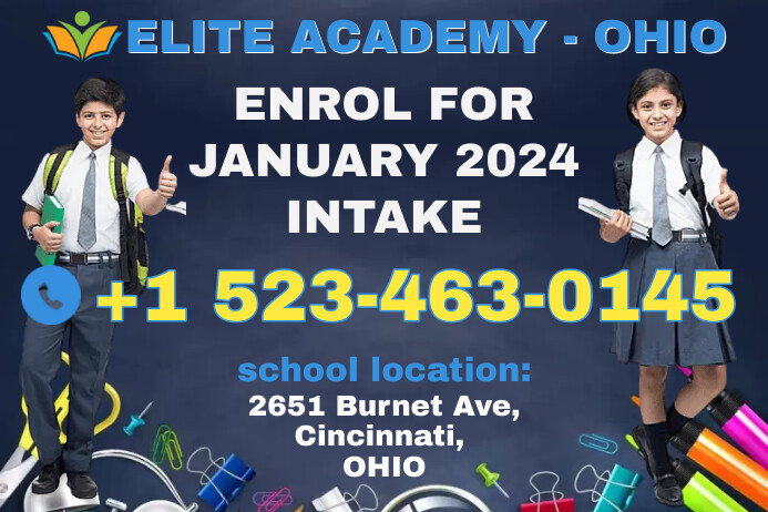 New Intake Poseter Design Copy of SCHOOL JANUARY INTAKE ENROLMENT BANNER | PosterMyWall