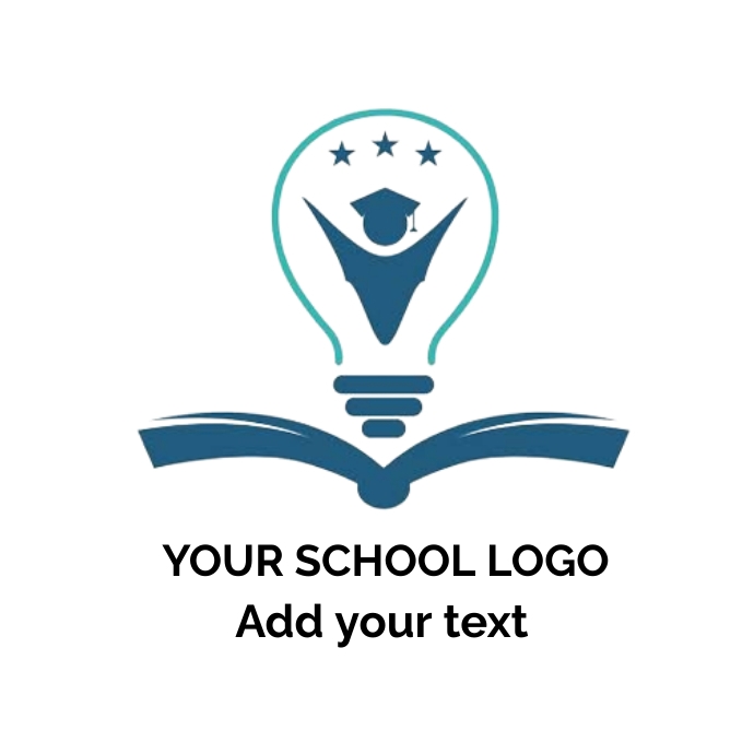 School logo โลโก้ template