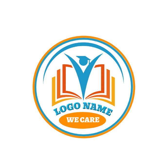 School Logo Logótipo template