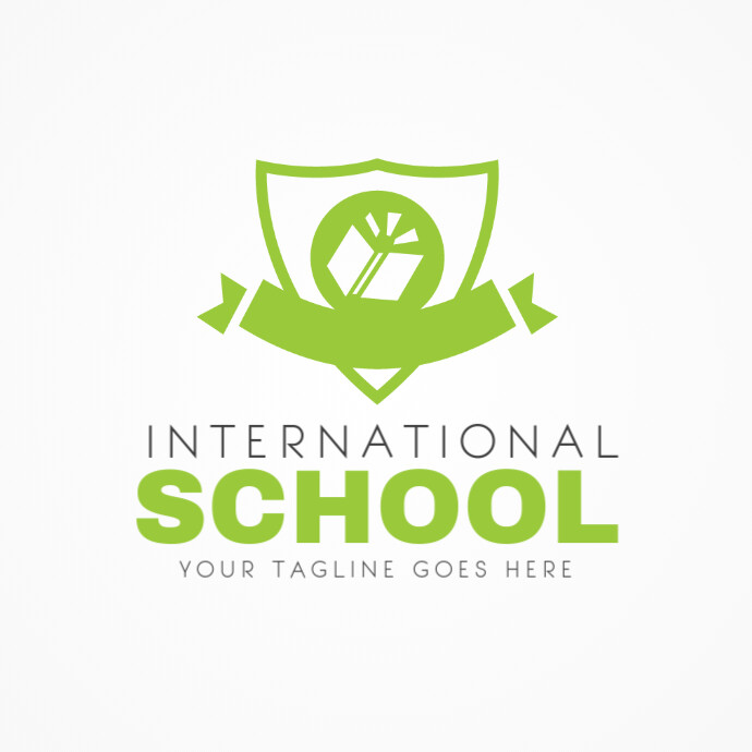 School Logo Template Логотип