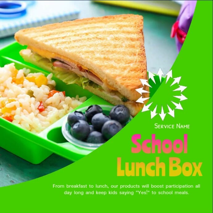 Plantilla de School Lunch Box | PosterMyWall