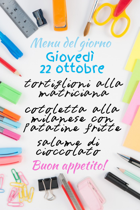 School Menu Template | PosterMyWall