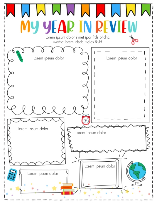 School My Year in Review editable Template PosterMyWall School My Year in Review editable Template PosterMyWall