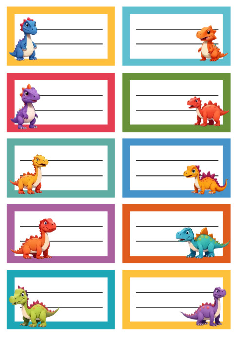 school notebook labels stickers editable temp Template | PosterMyWall