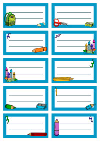 Printable Notebook Labels for High School- Editable Template Design ...