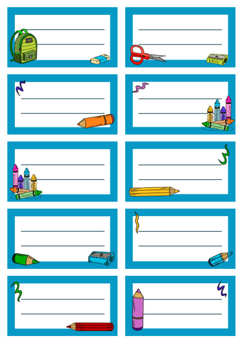 Copy of school notebook labels templates editable sti | PosterMyWall