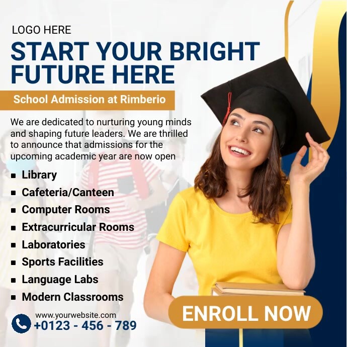 School Open Ads Instagram Post template