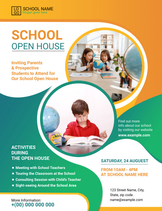School Open House Flyer Template | PosterMyWall