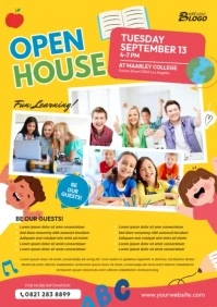 School Open House Flyer A4 template