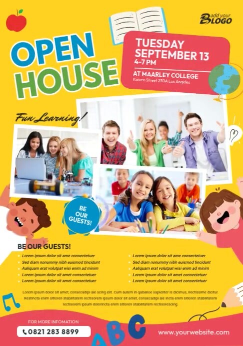 School Open House Flyer Template | PosterMyWall