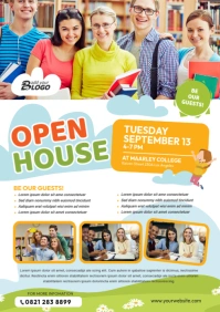 School Open House Flyer A4 template