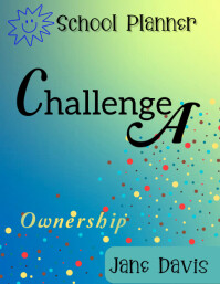 School Planner Cover Challenge A Confetti Flyer (US Letter) template