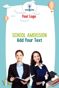 School Admission Ads Poster Template | PosterMyWall