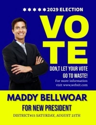 school poster Flyer (format US Letter) template