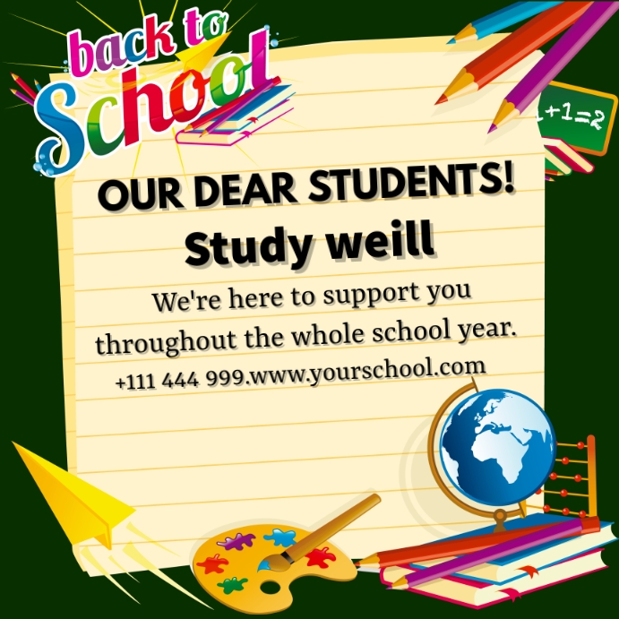 school poster Template | PosterMyWall