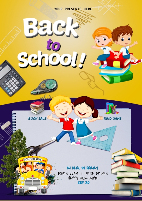 Example Of School Poster SCHOOL POSTER Template | PosterMyWall