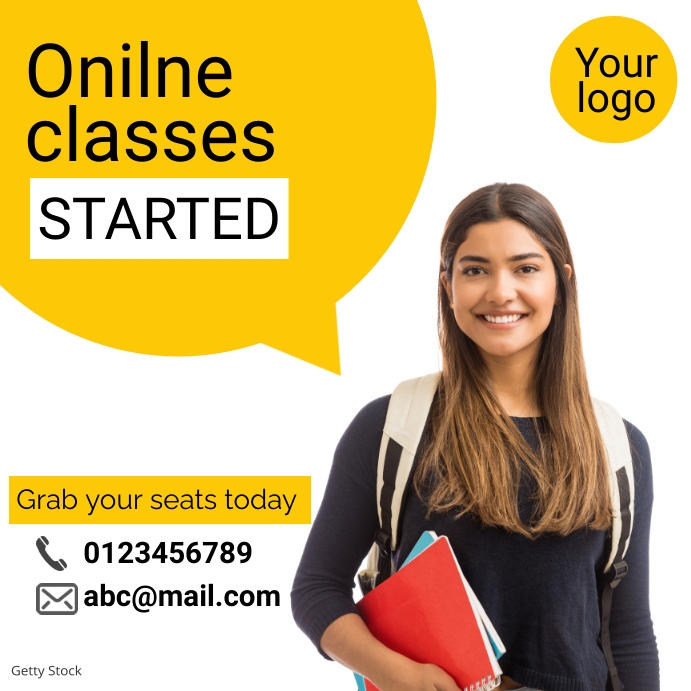 School poster template