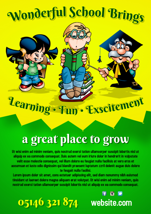 School Poster template | PosterMyWall
