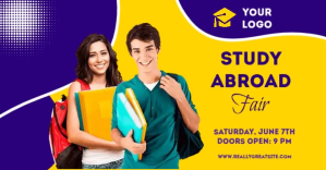 School Poster Template Anuncio de Facebook