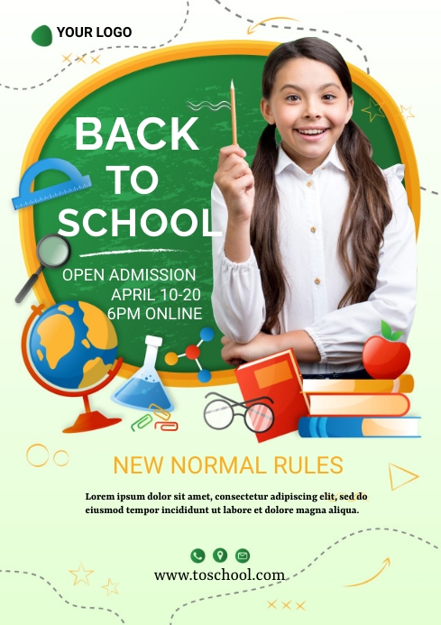 SCHOOL POSTER TEMPLATE | PosterMyWall