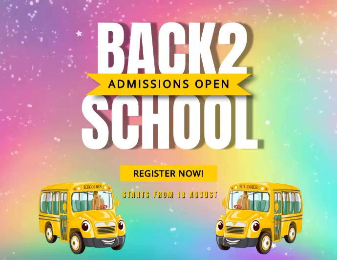 School posters template Folheto (US Letter)