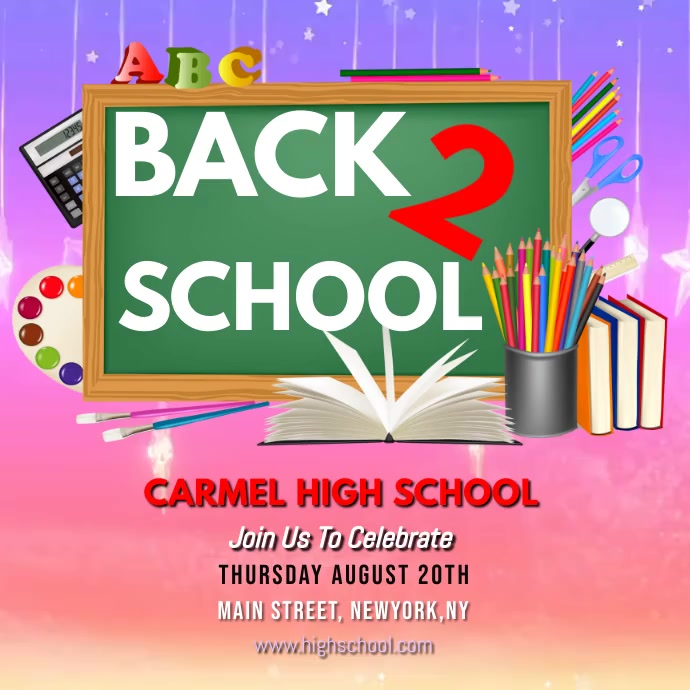 Copy of School posters template | PosterMyWall