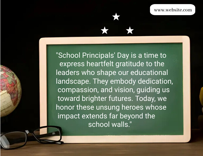 school principals' day Flyer (US Letter) template