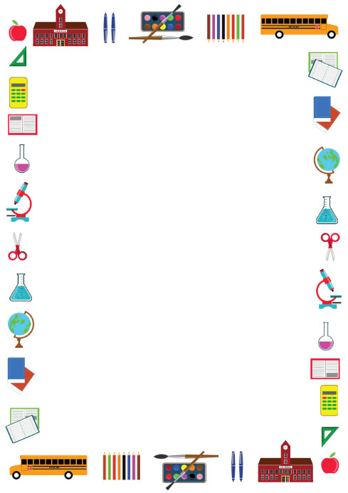 School Printable Borders Border Template Desi | PosterMyWall