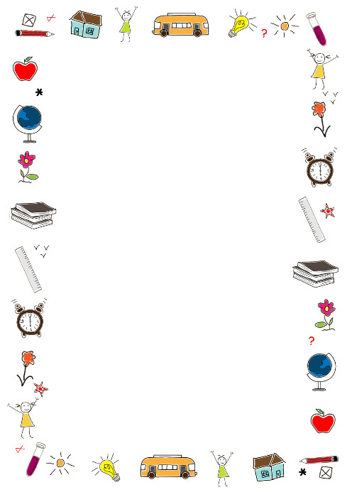 Printable School Page Borders