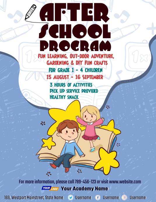 Copy of School program flyer template (1) | PosterMyWall