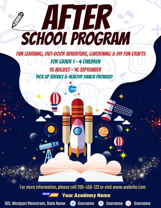 School program flyer template (2) | PosterMyWall