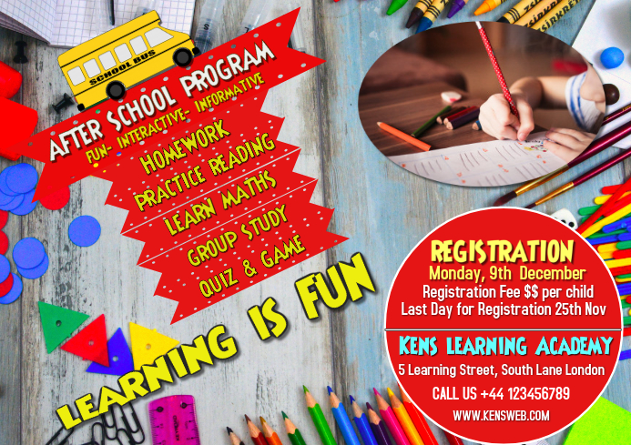 School program Flyer template poster | PosterMyWall