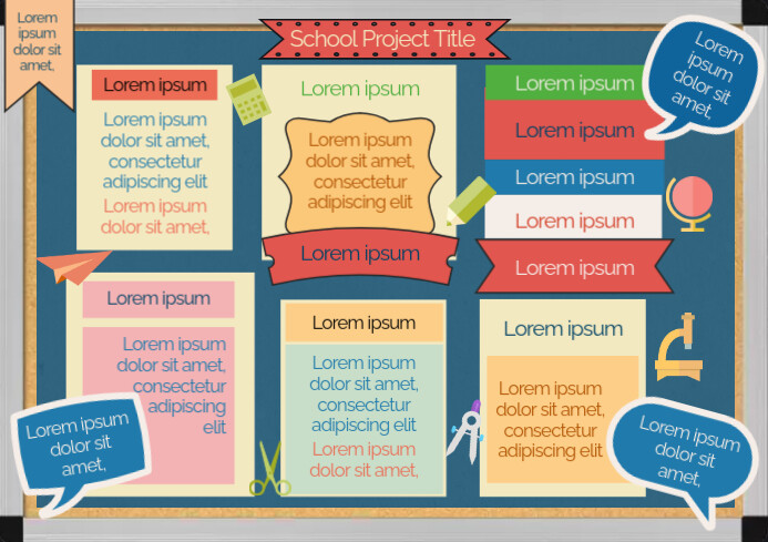 School Project Poster Template Design Printab | PosterMyWall