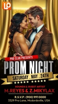School Prom Night Instagram Story template